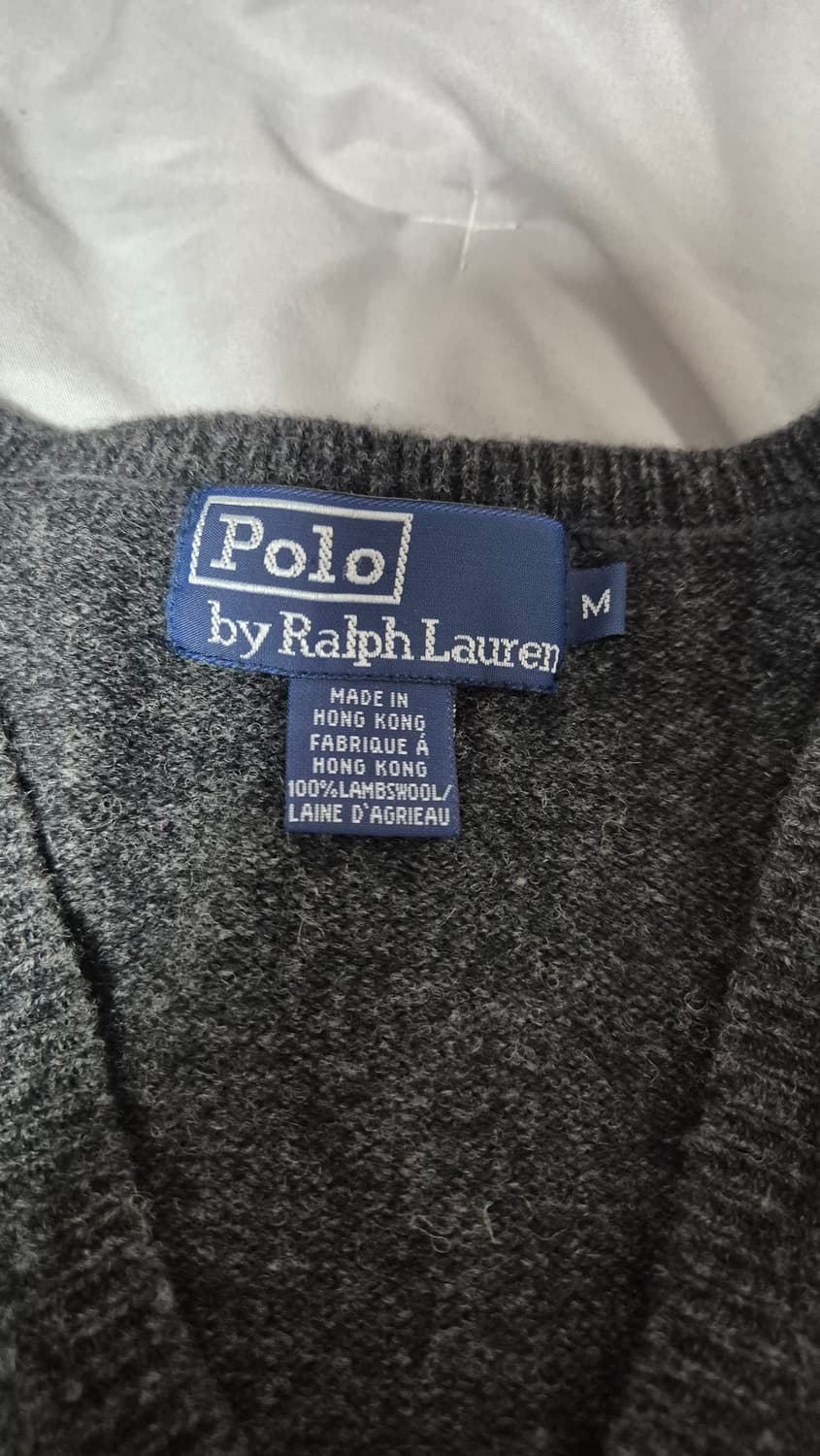 폴로 랄프로렌 울 니트조끼 챠콜 M 상품이미지4