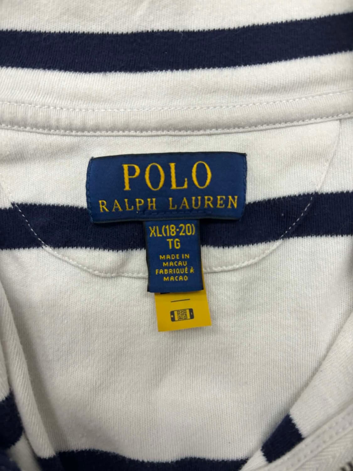*최신형 폴로 랄프로렌 큐알택 스트라이프 핀터깔 하프집 코튼 반집업(XL 상품이미지6