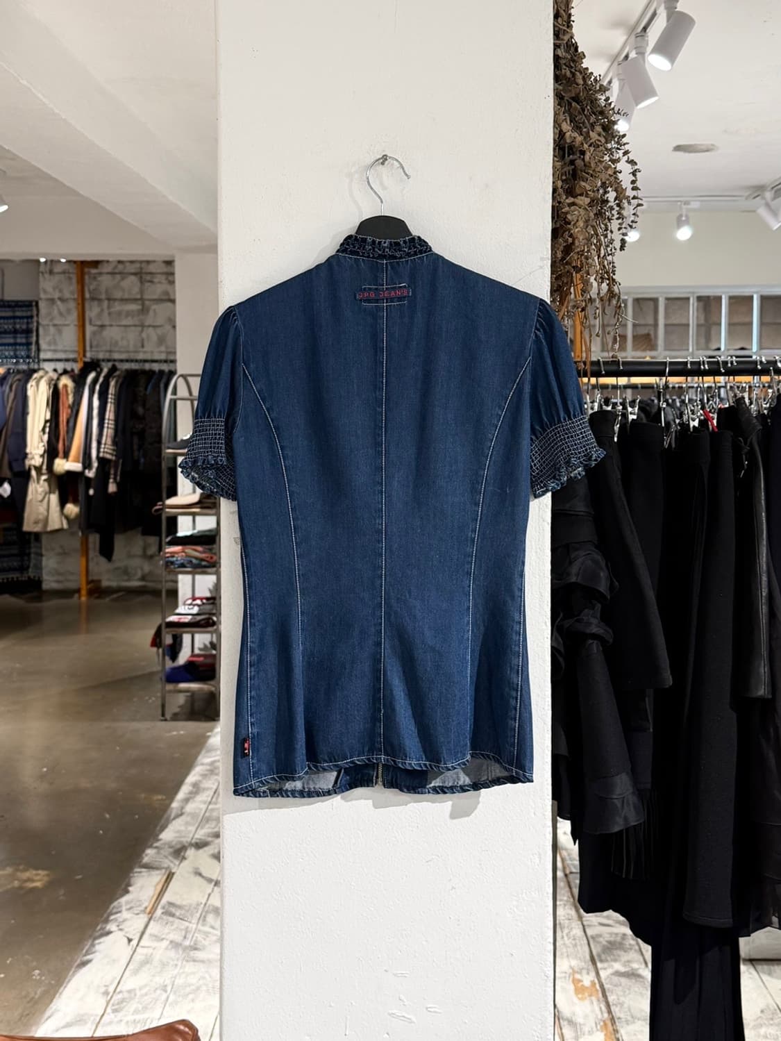 장 폴 고티에 진스 90s 집업 데님 블라우스 상품이미지6