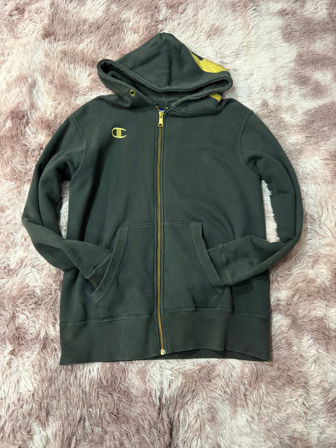 챔피온 금장 레터링 후드집업 상품이미지6