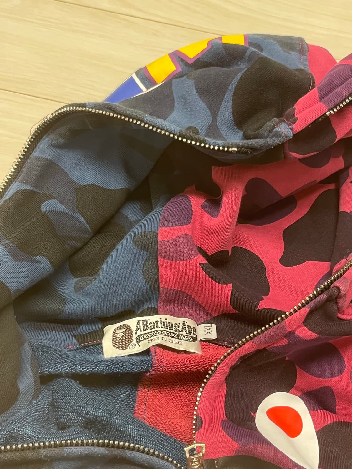 빈티지 베이프 후드집업 상품이미지4