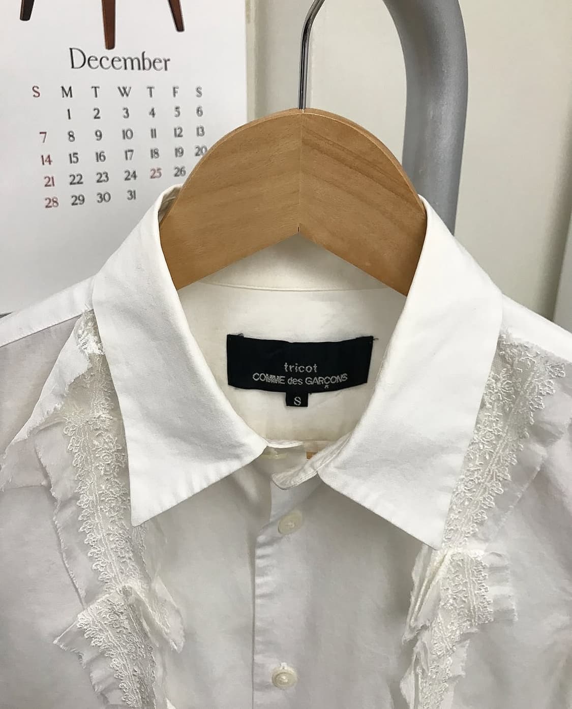 꼼데가르송 트리콧 러플 셔츠 상품이미지2