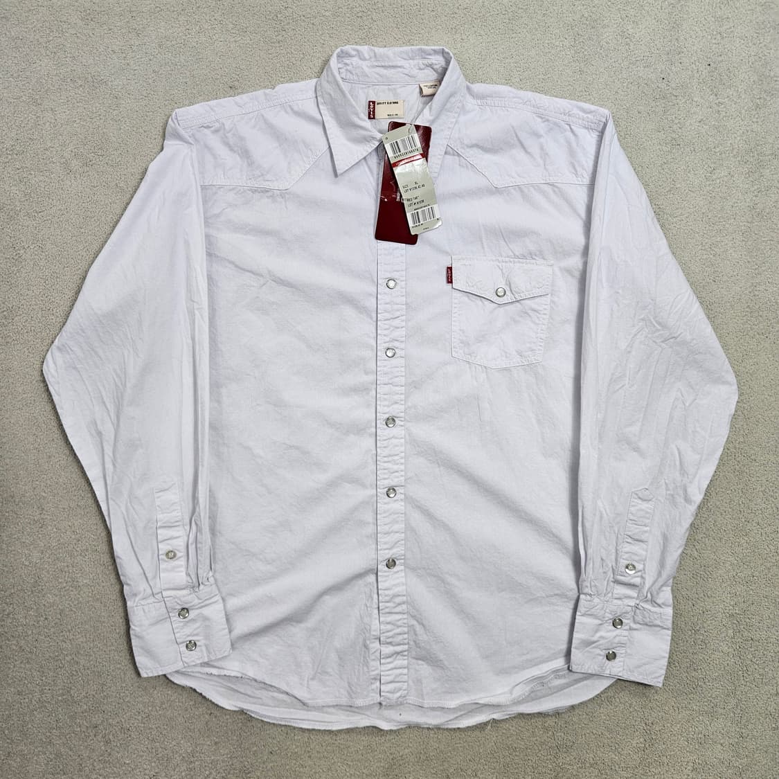 리바이스 웨스턴 셔츠 XL 화이트 새상품 상품이미지1
