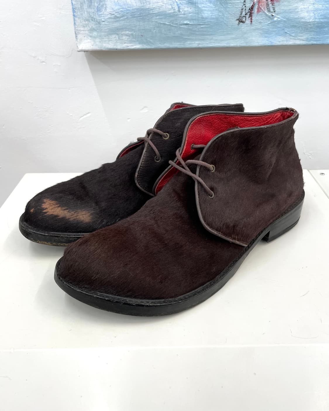 [240] 장폴고티에 송치 퍼 처카 부츠 상품이미지1