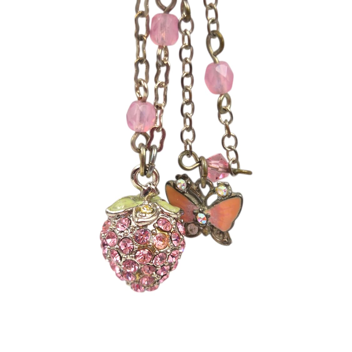 04s 안나수이 딸기 파베 귀걸이&목걸이 세트 상품이미지8