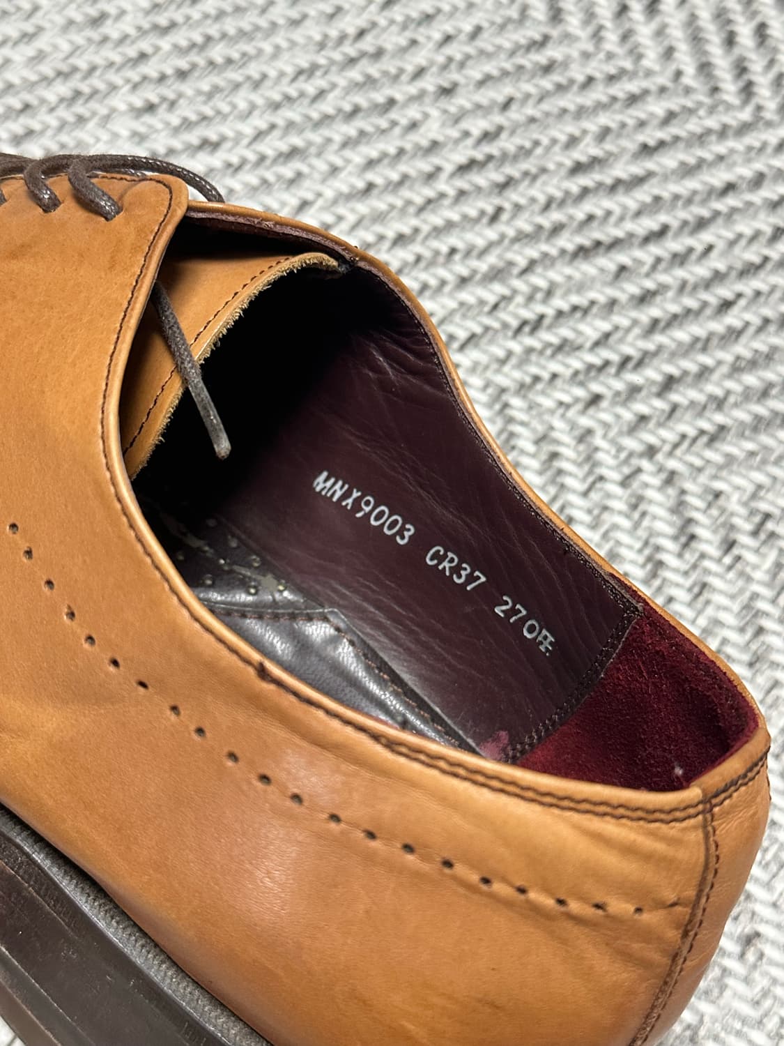 [정품] 금강 발렌시아가 윙팁 구두 270 상품이미지5