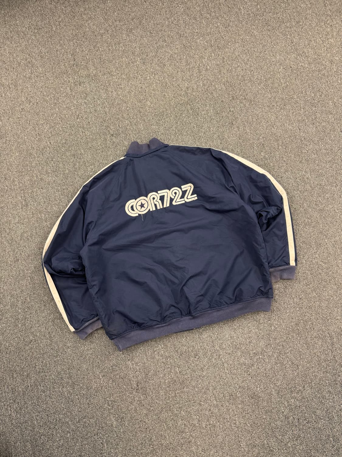 XL)00’s나이키 빈티지 올드스쿨 COR72 네이비 봄버자켓 상품이미지6