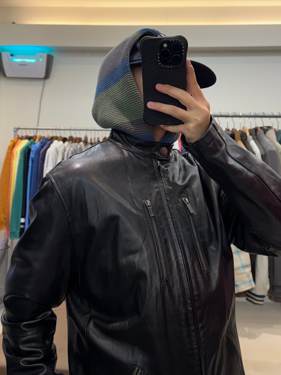 마이클 코어스 레더 자켓 상품이미지7