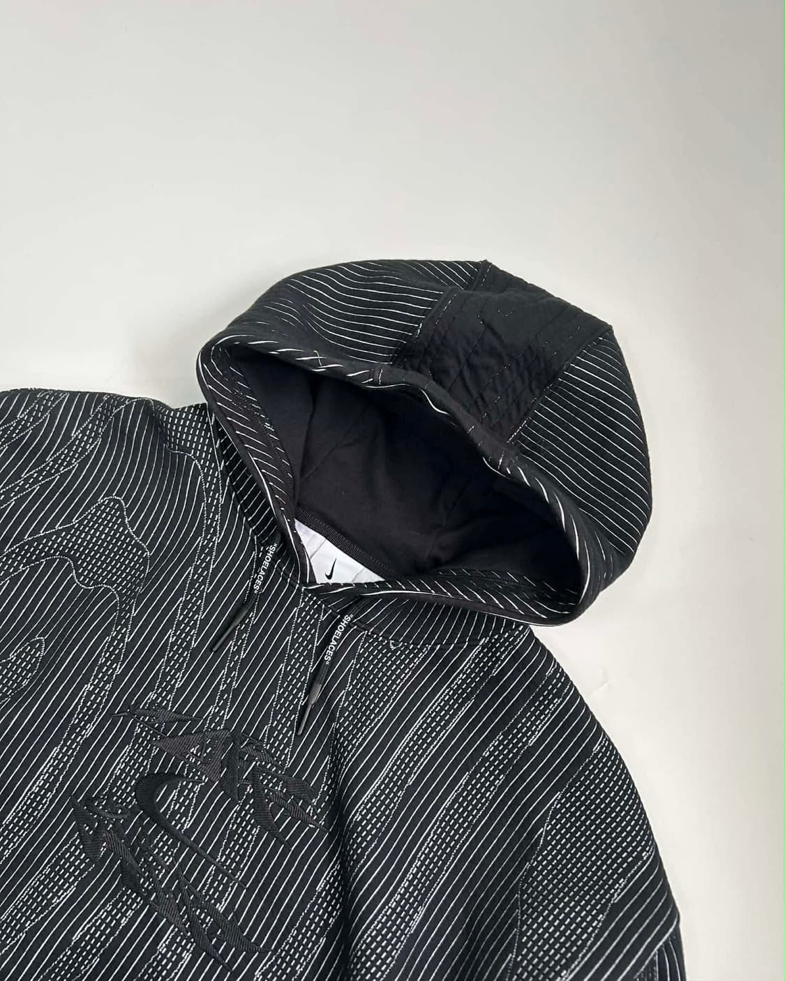 [L] 나이키 x 오프화이트 스트라이프 엔지니어드 후드티 스웻셔츠 상품이미지5