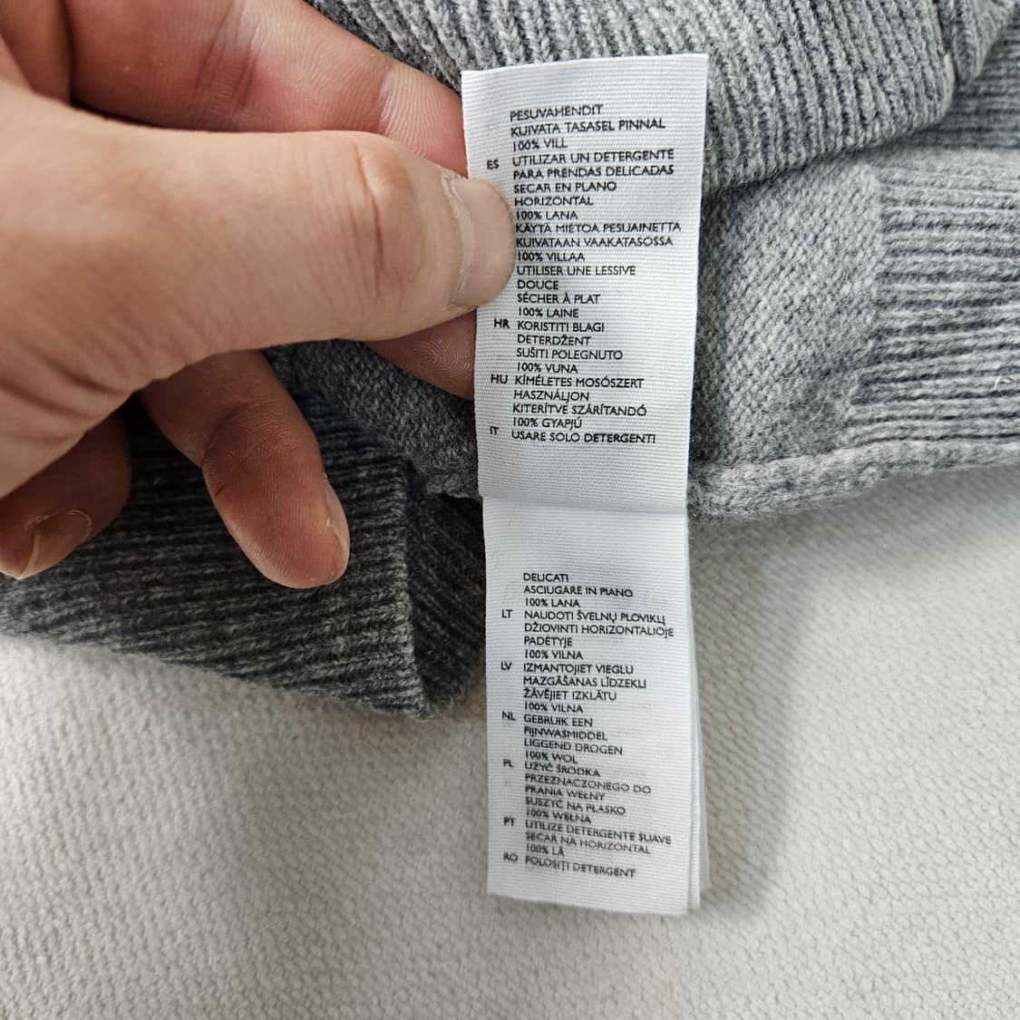 S 코스 회색 니트 집업 0305Y 상품이미지5