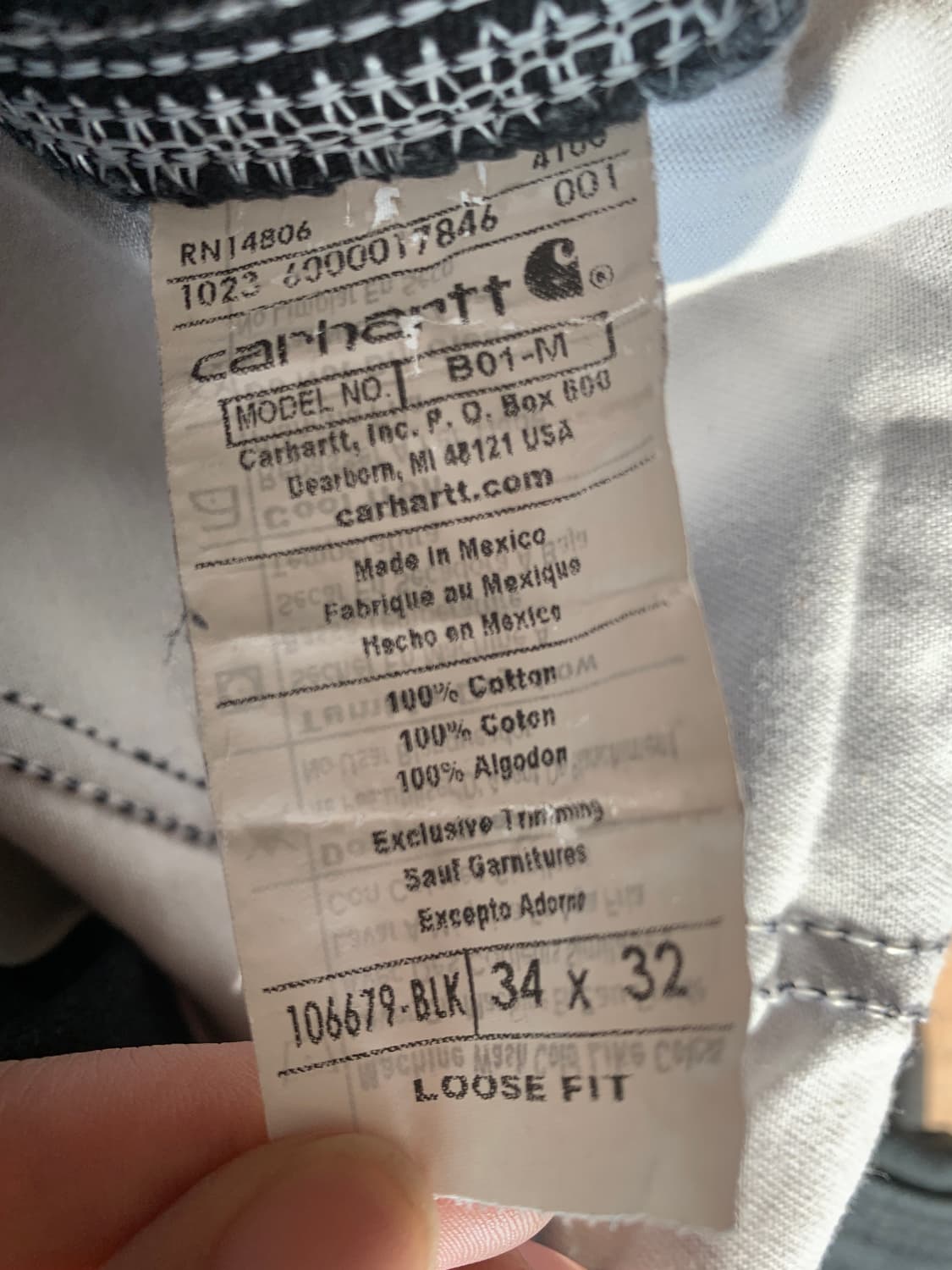 칼하트 us 더블니 현행 B01 상품이미지5