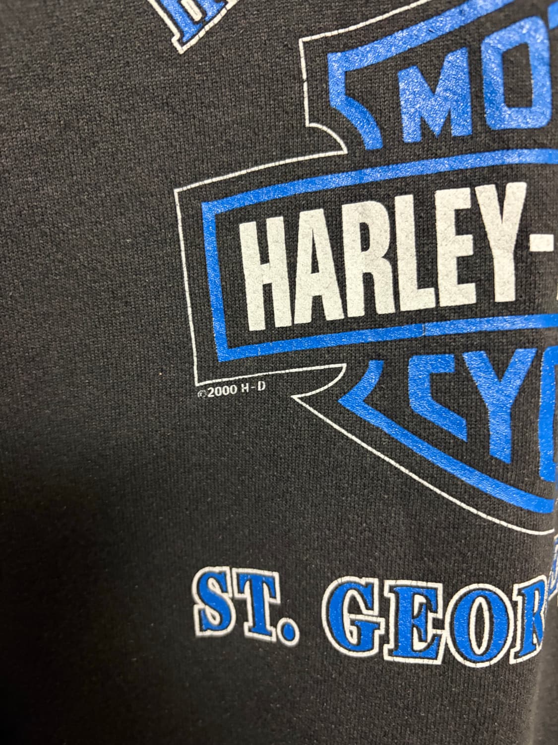 [L] 2000 빈티지 할리데이비슨 라이트닝 스웻셔츠 상품이미지3