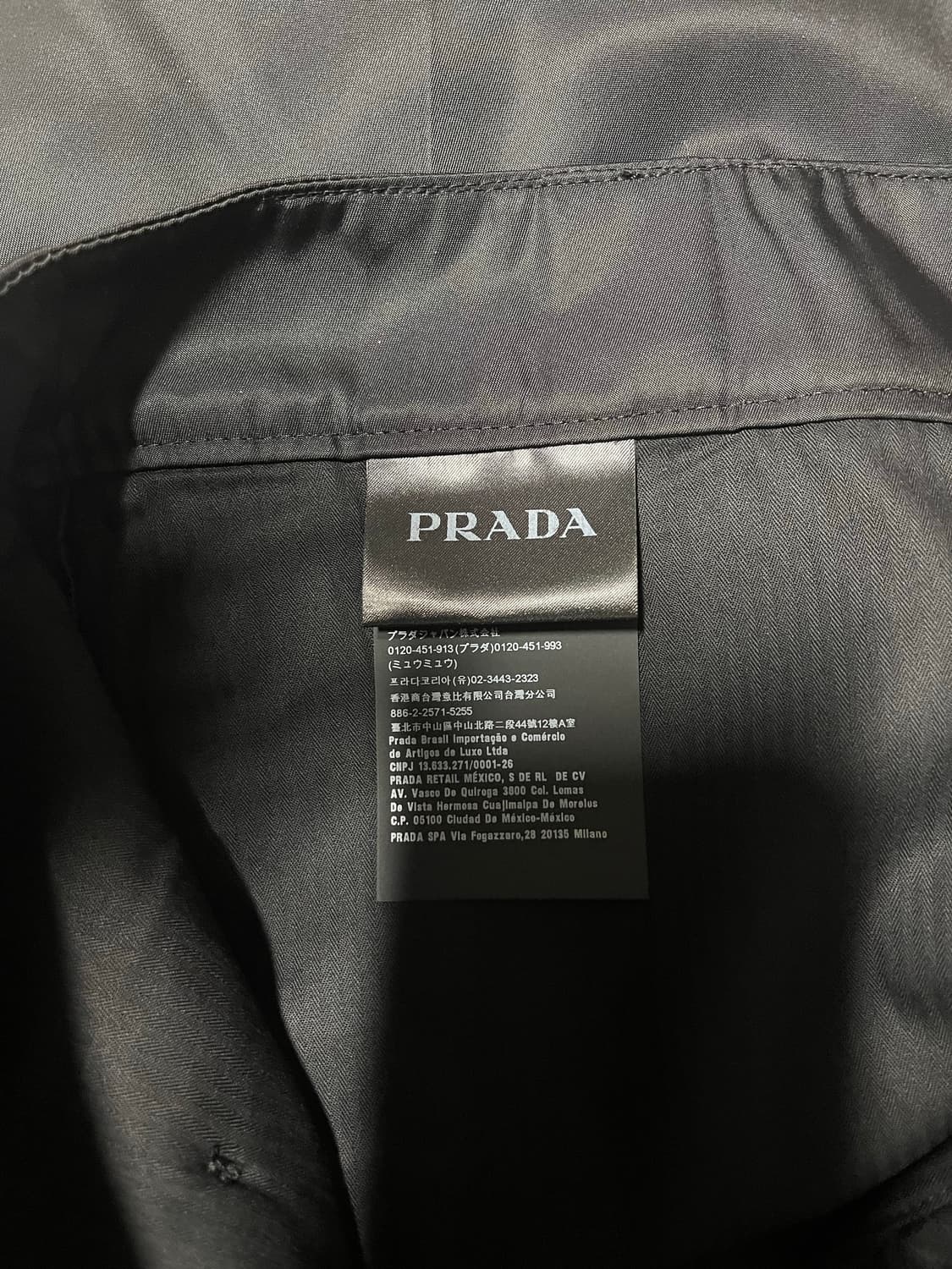 프라다 판탈로네 개버딘나일론 팬츠 50사이즈 새상품 상품이미지4
