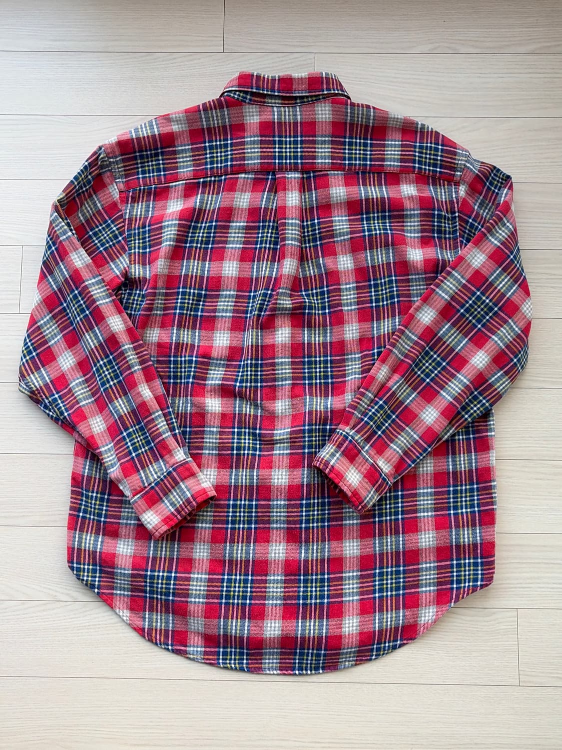 90s 올드 빈티지 갭 플란넬 체크 셔츠 M (103-105) 상품이미지2