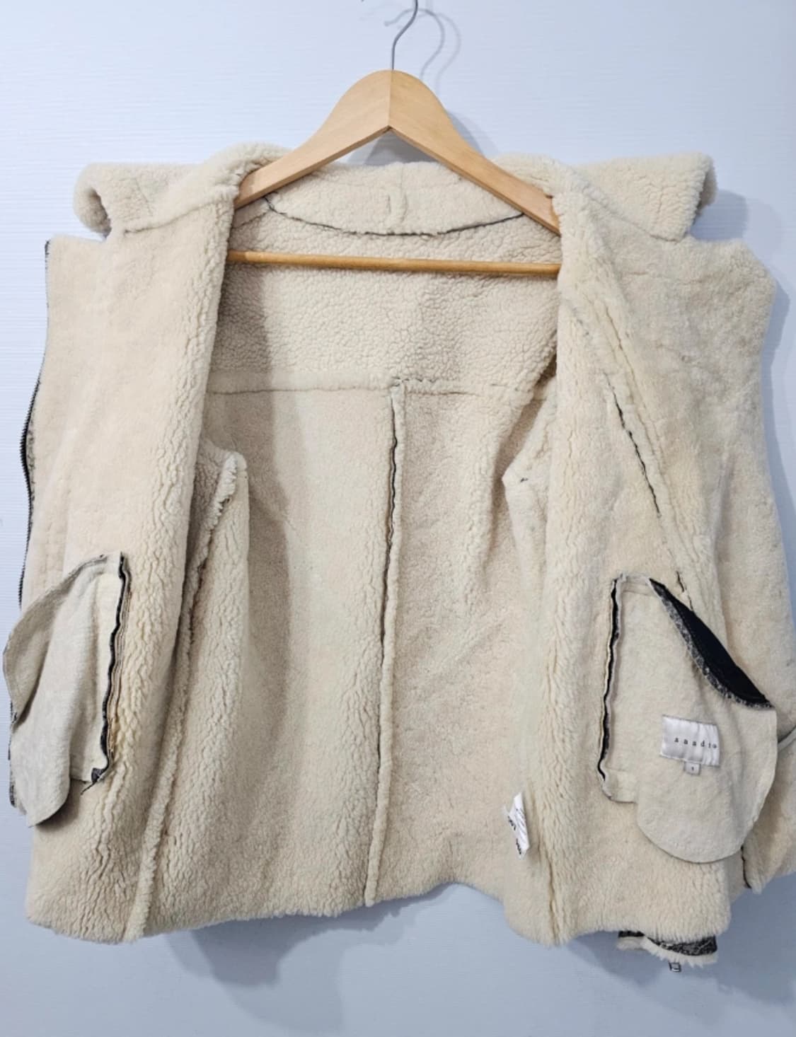 Sandro 산드로 파리 양털 무스탕 자켓 ~55 상품이미지8