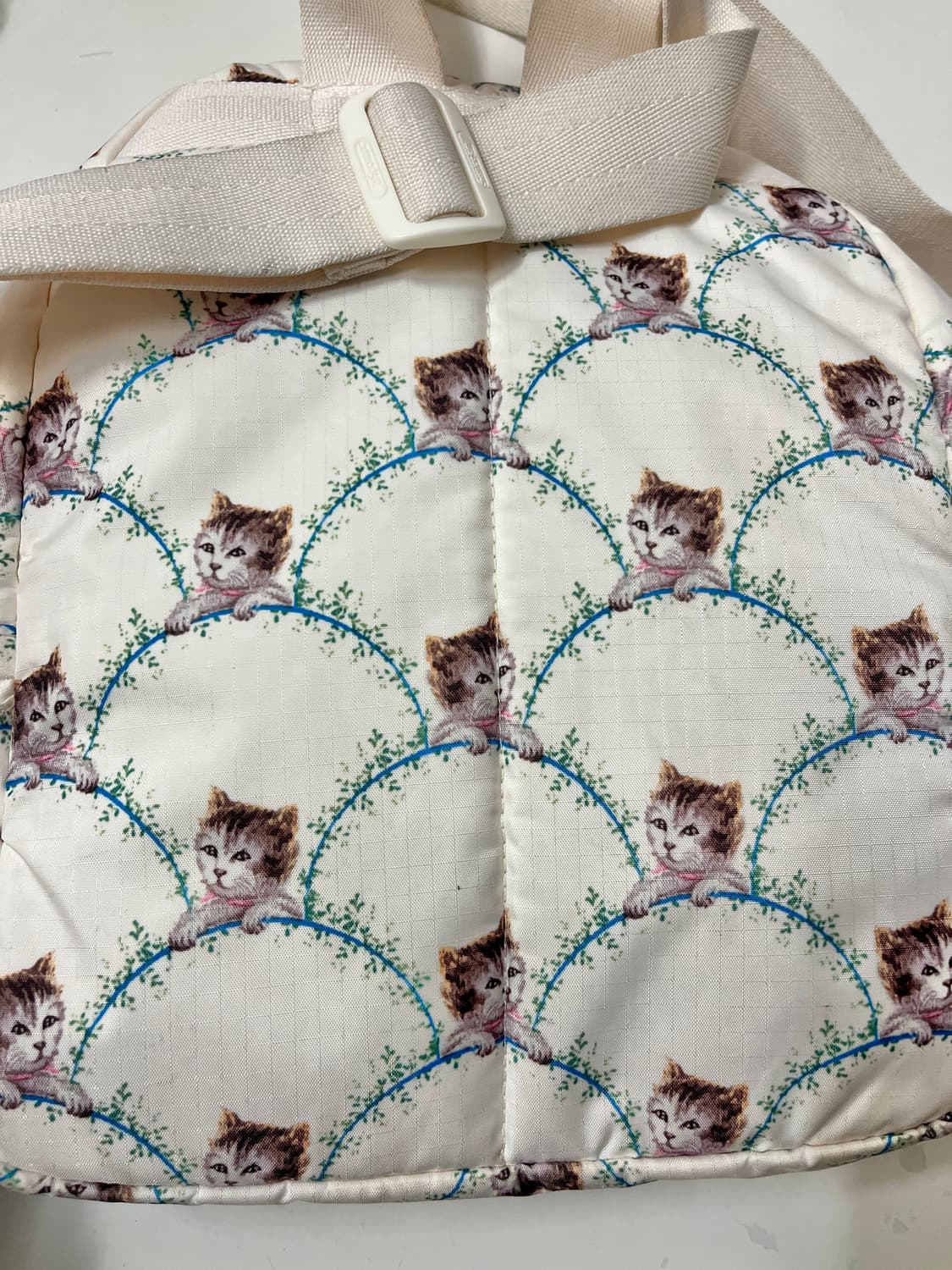 폴앤조 x 레스포삭 고양이 백팩 -아이보리 🍨 상품이미지7