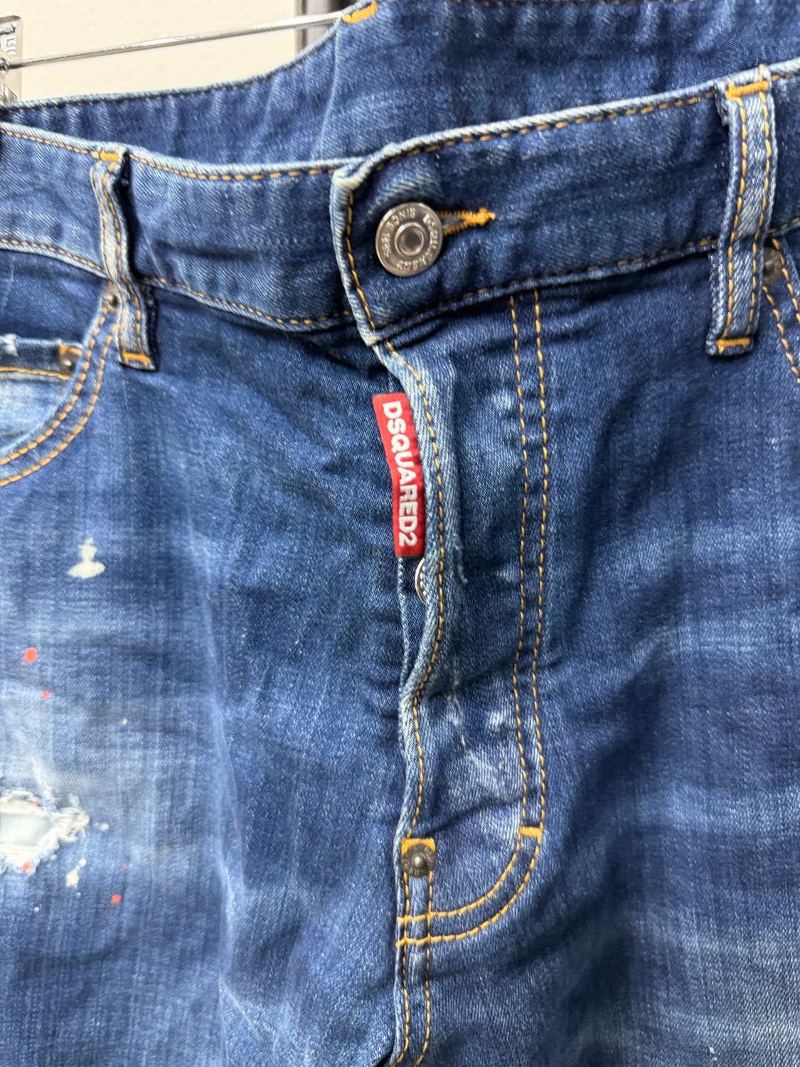 정품) 디스퀘어드2 데님 청바지 데미지진 52(36) 상품이미지4