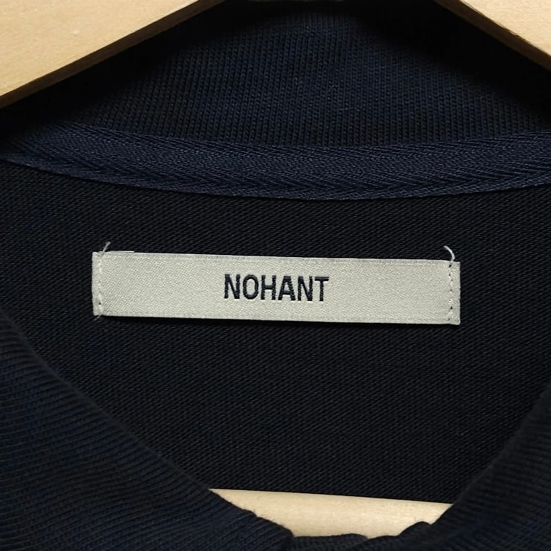 NOHANT 노앙 워시드 네이비 오버핏 카라 반팔 티셔츠 L 상품이미지7