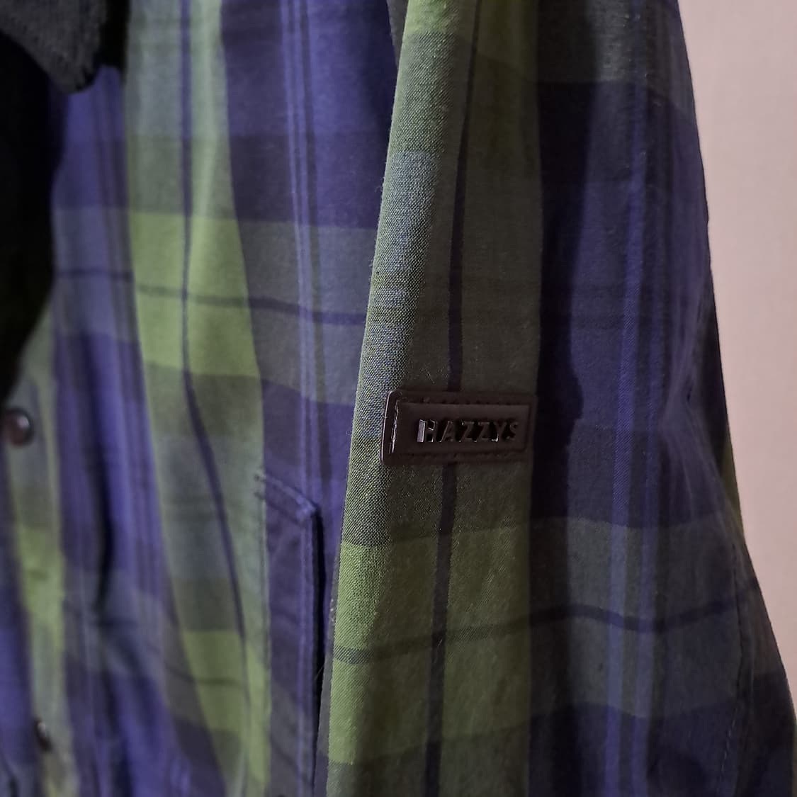 (택포) 헤지스 22FW 블랙와치 클래식 필드자켓 110 B39 상품이미지4