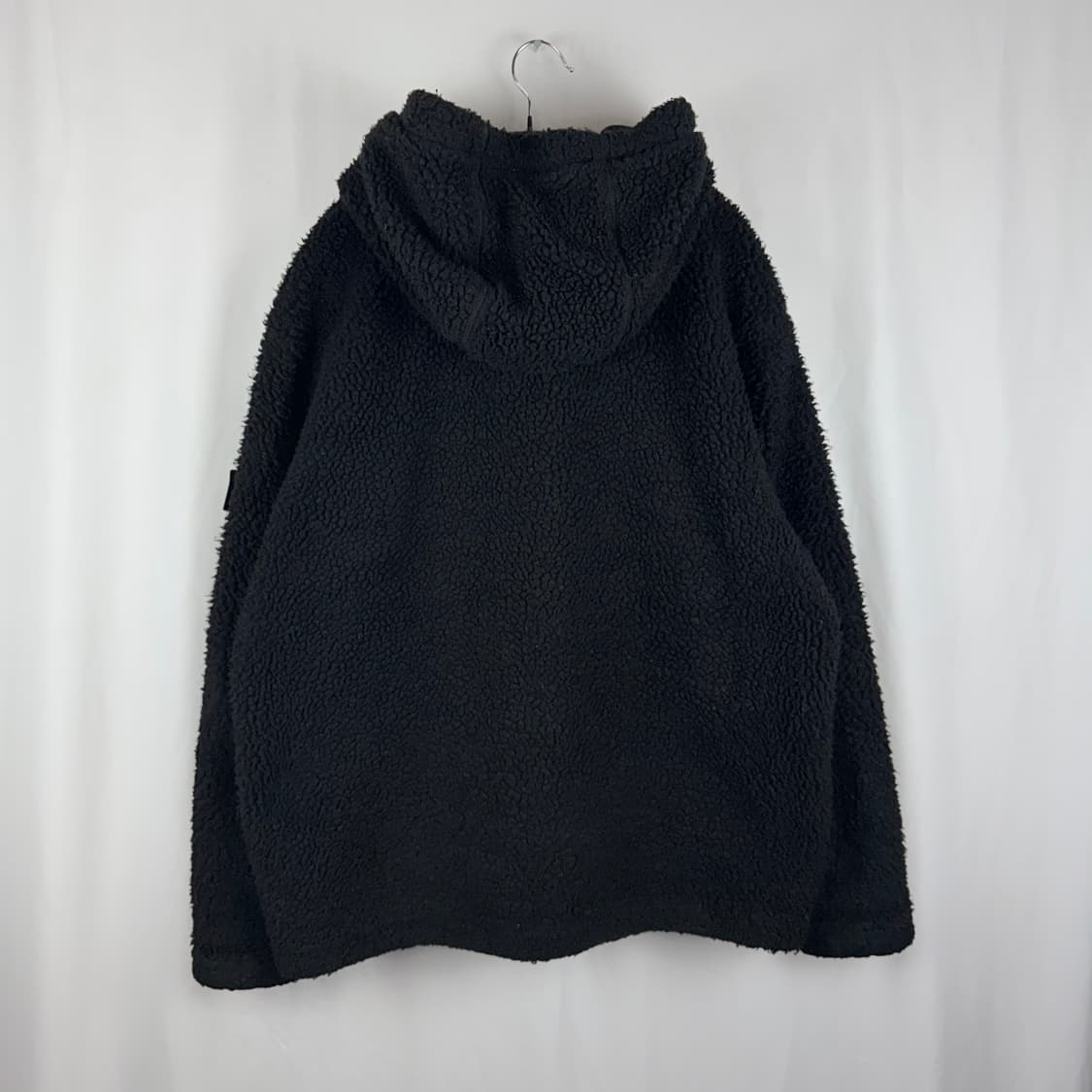 (110) 내셔널지오그래픽 양털 플리스 후드집업 블랙 상품이미지5