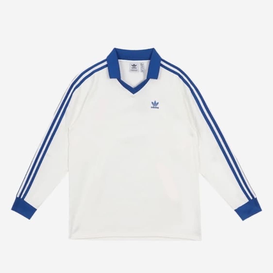 아디다스 새틴 롱슬리브 M 화이트블루 상품이미지1