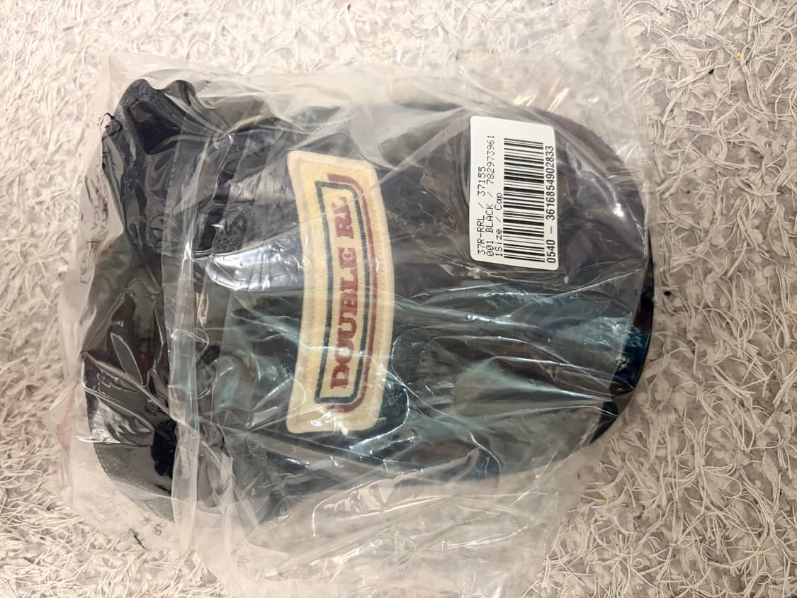 RRL 더블알엘 로고 패치 트윌 트러커 캡 블랙 상품이미지2