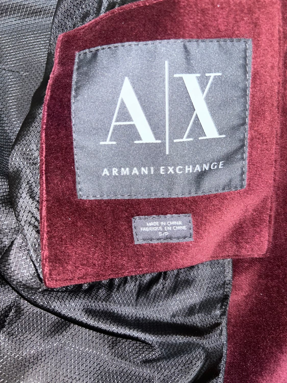 Armani Exchange 벨벳 블레이저 상품이미지5