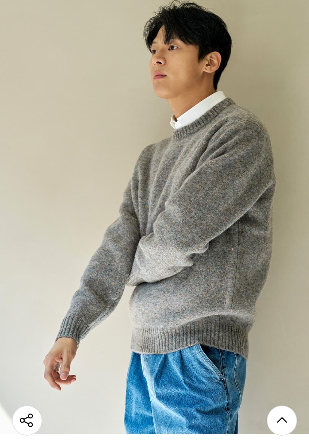 매너그램 셔틀랜드 울 쉐기독 니트 상품이미지4