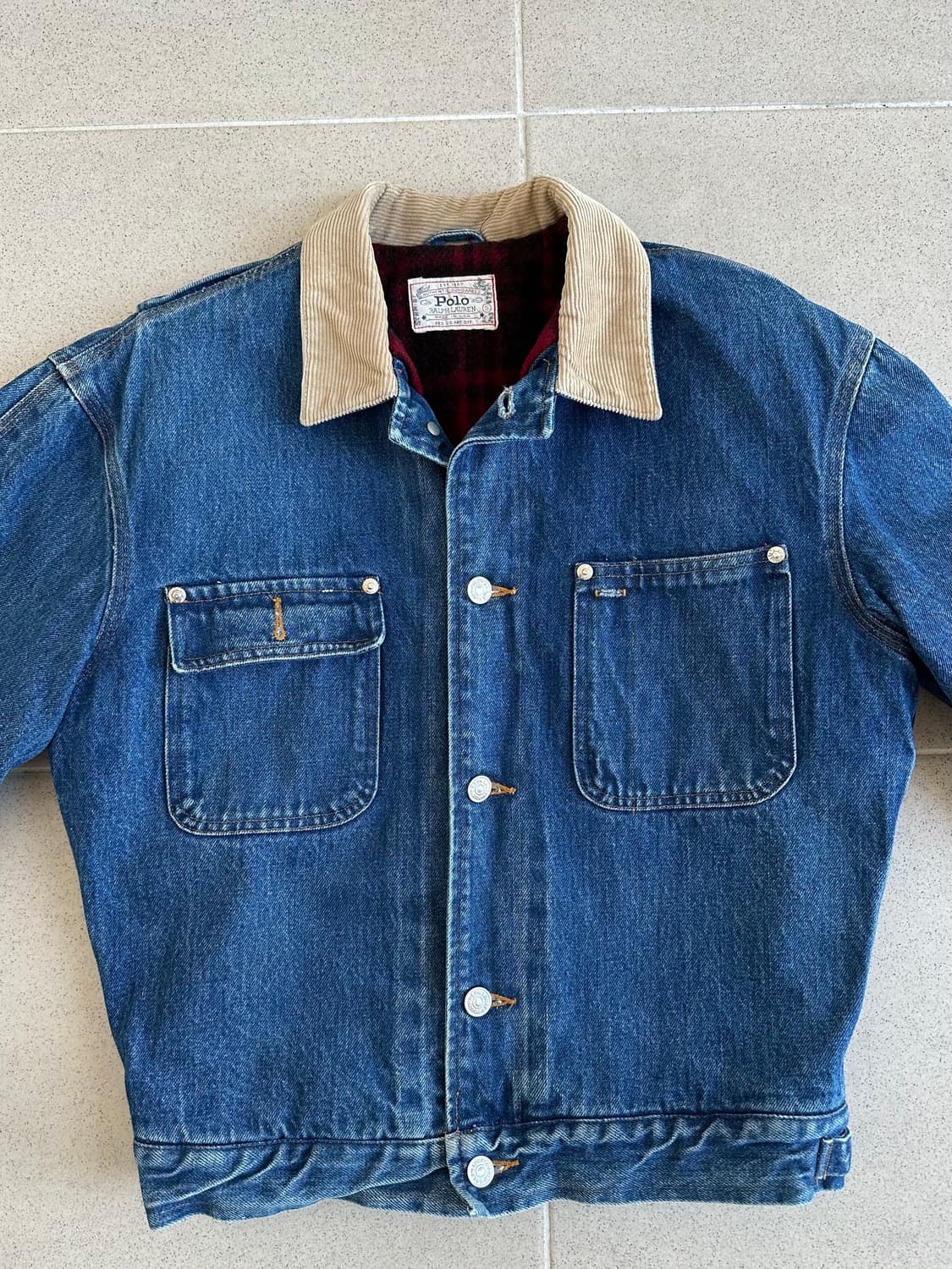 80s 빈티지 폴로 덩가리 자켓 S 상품이미지3