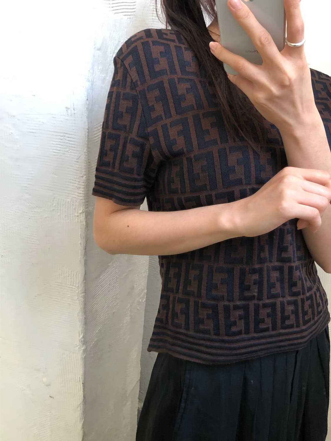 Fendi 펜디 90‘s 주카 반팔 니트 상품이미지1