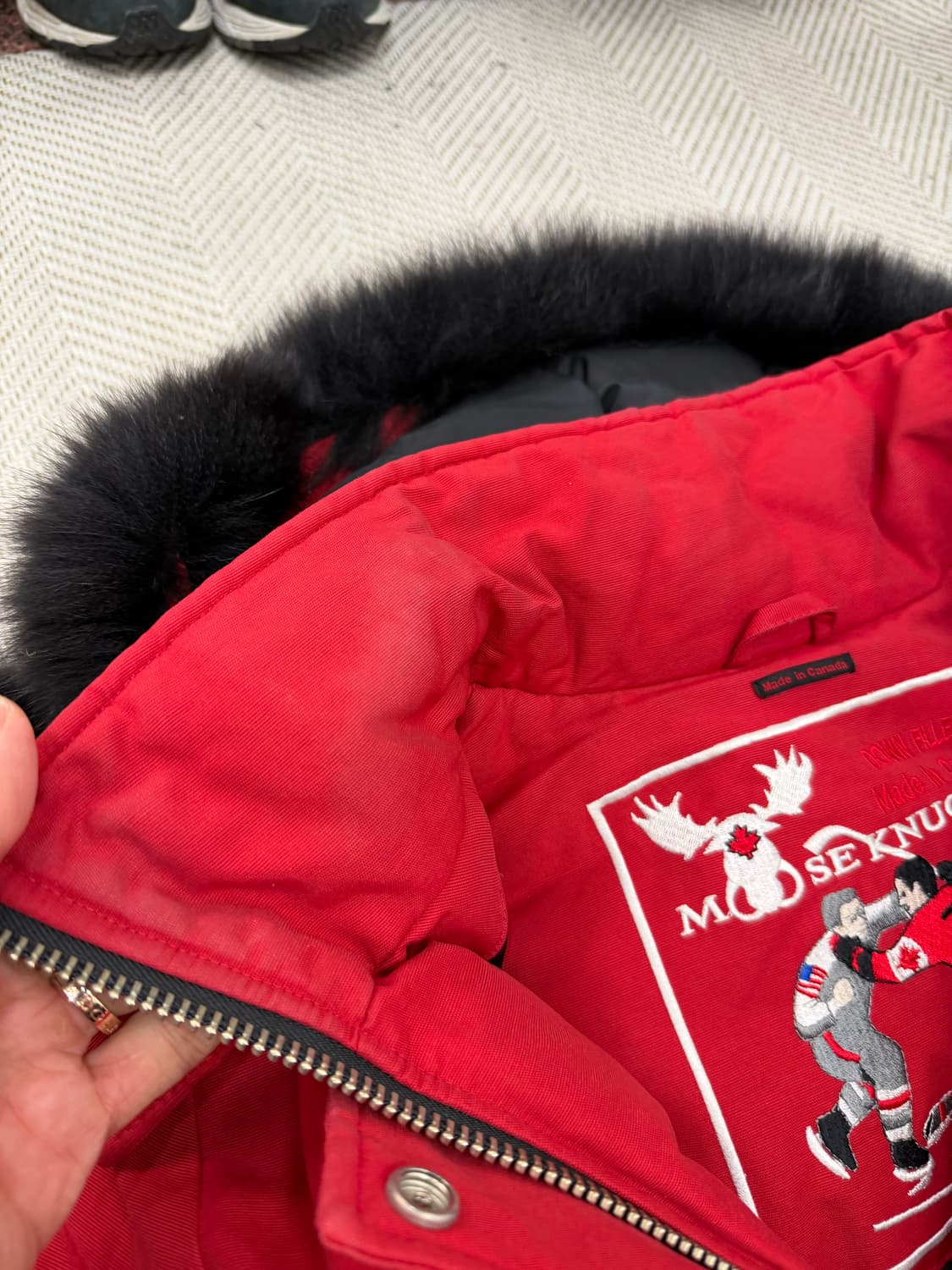 매장판정품) 무스너클 여성패딩 M 상품이미지5