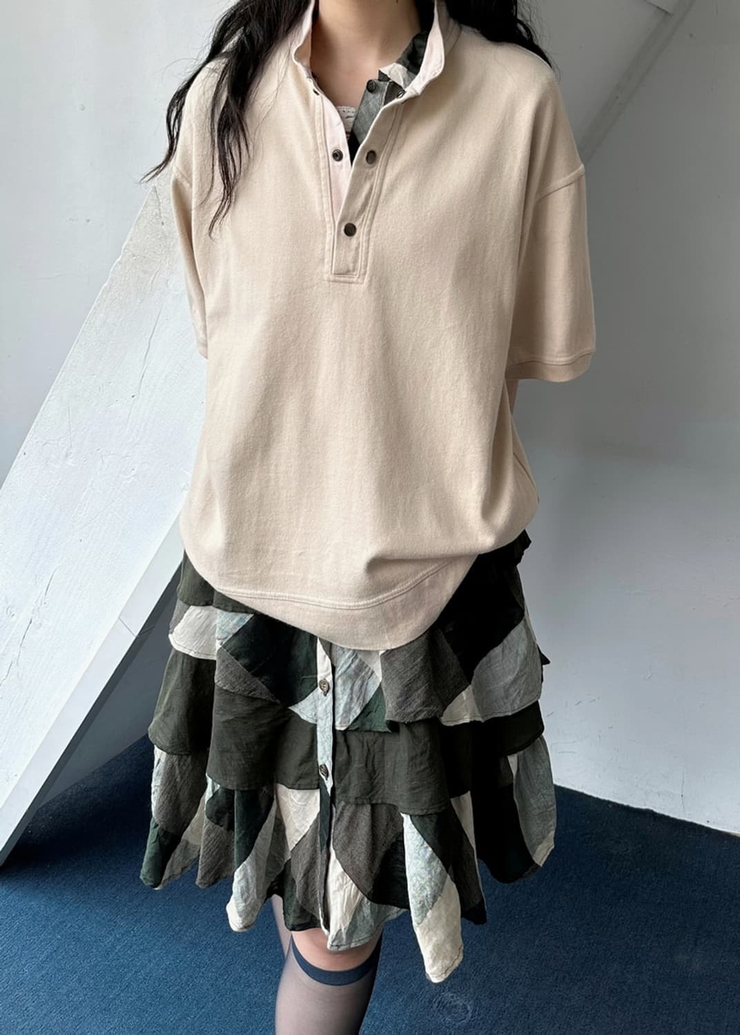 Heavy cotton sweat over t-shirt 상품이미지10