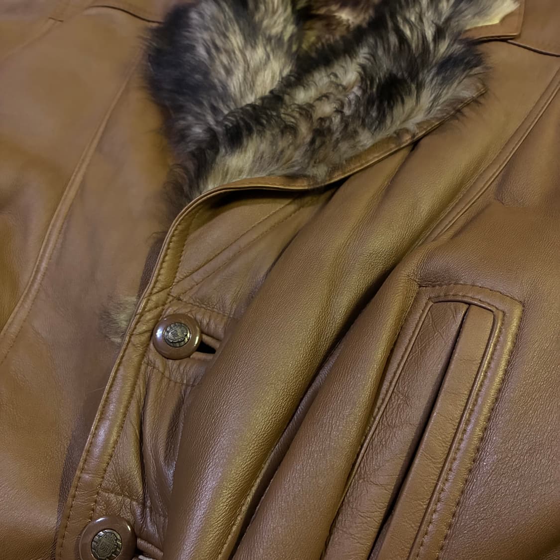 빈티지 양가죽 퍼 자켓 100 상품이미지2