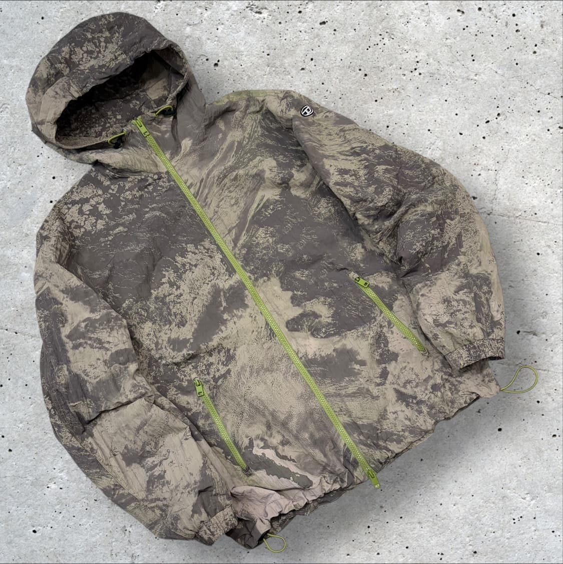 [50] 디젤 와레트 후드 바람막이 카키 B795 상품이미지1