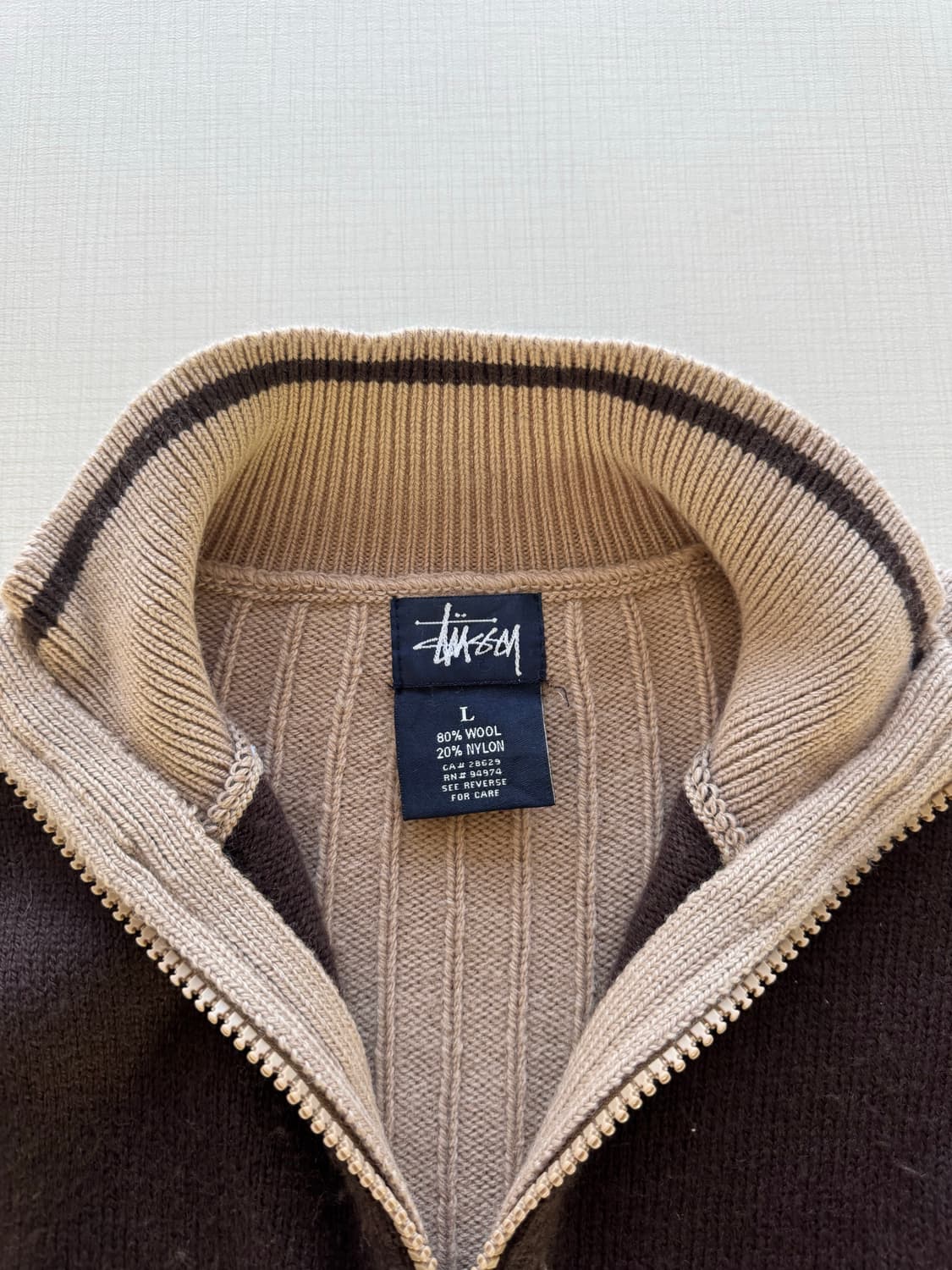 9/00s 스투시 니트 집업 상품이미지3