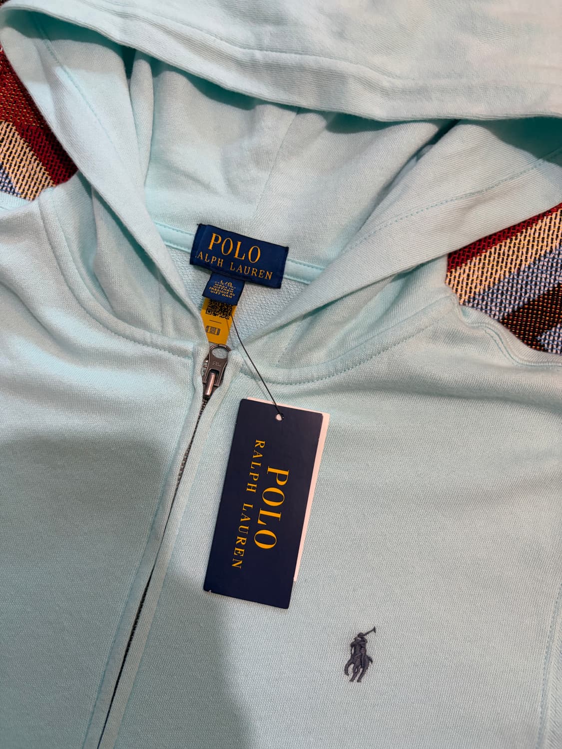55) 폴로 랄프로렌 후드집업 민트 (새상품, QR정품) 상품이미지3
