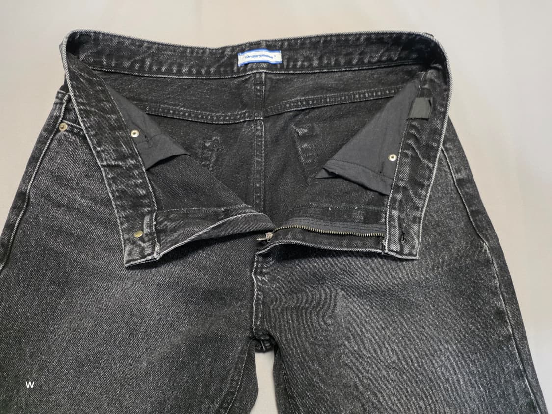 오더플리즈 블랙 데님 팬츠 [사이즈3] 상품이미지5