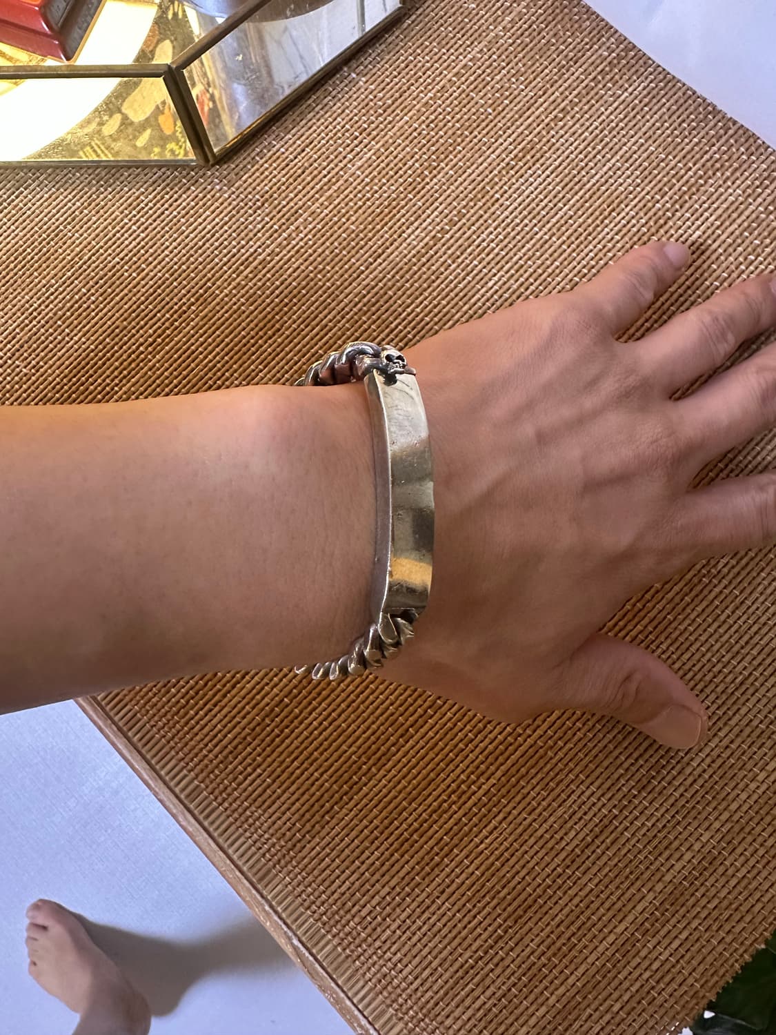 925실버 남자팔찌 베벨로 상품이미지7