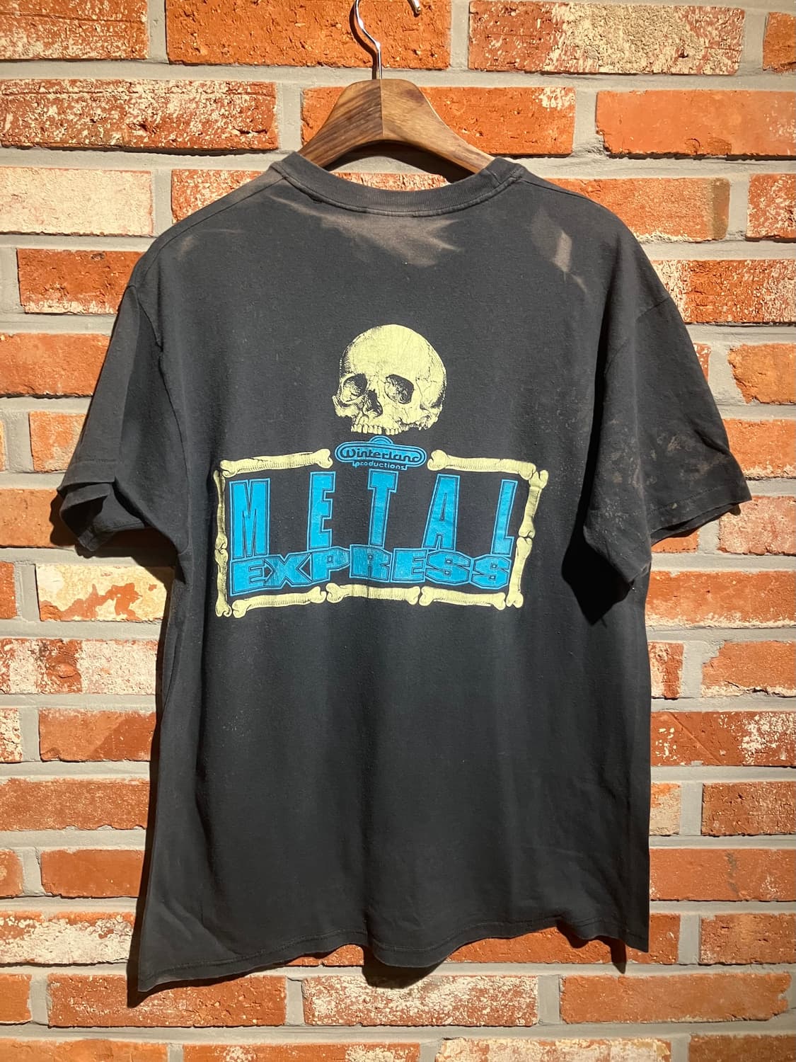 90s USA 빈티지 스켈레톤 반팔 티셔츠 상품이미지7