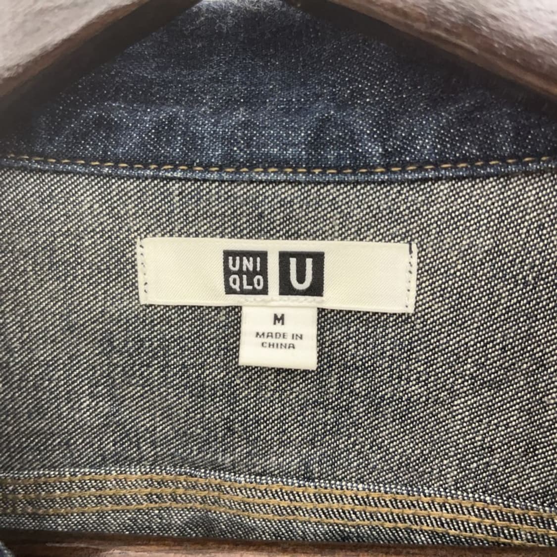 유니클로 U 빈티지 모던 캐주얼 데님 워크 셔츠 M C09303 상품이미지5