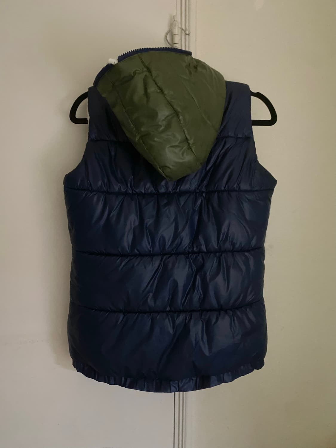 아디다스 파이어버드 카키 배색 후드 패딩조끼 상품이미지2