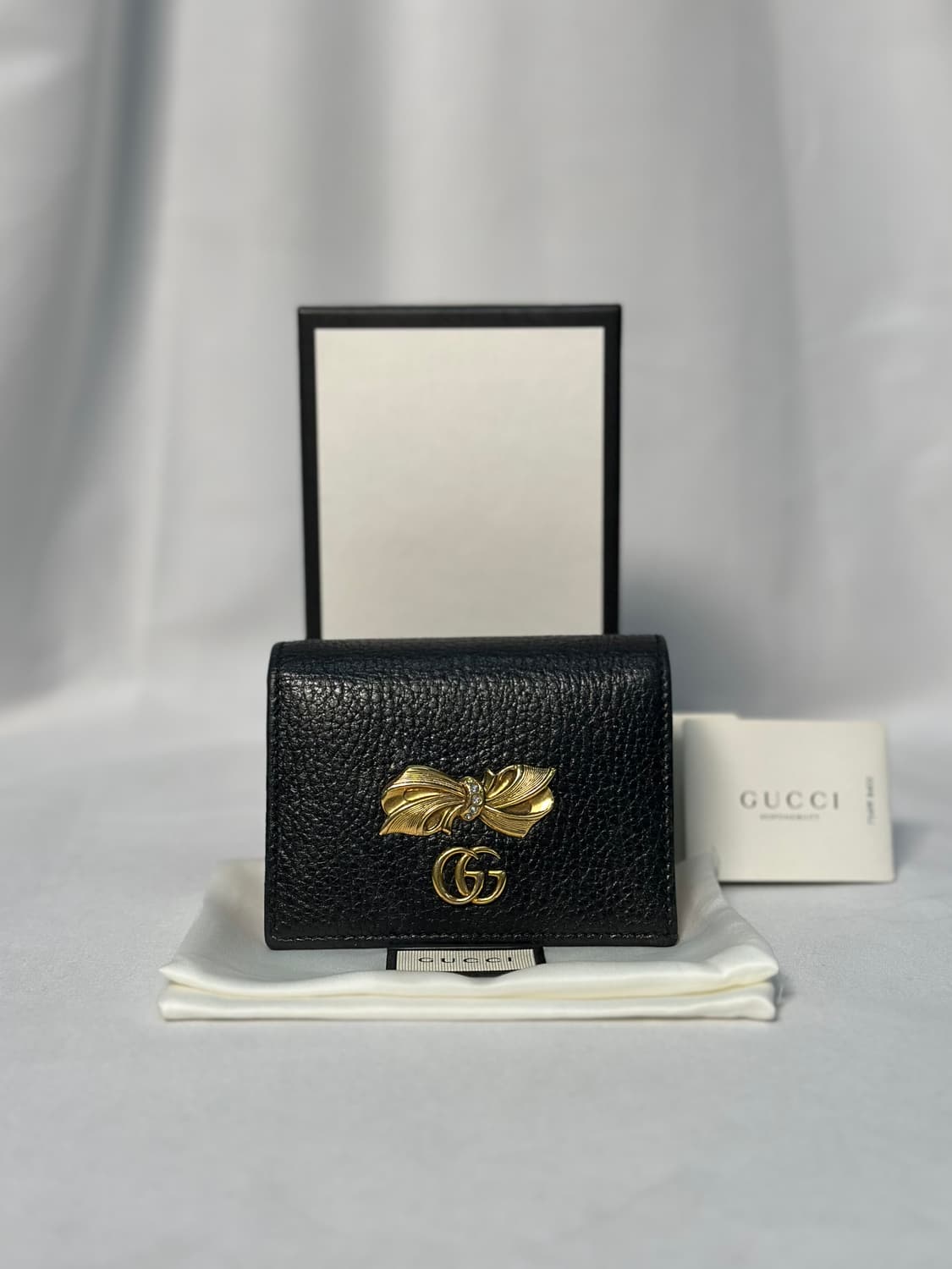 [정품] 구찌 마몽 금장 반지갑 리본보우 상품이미지2