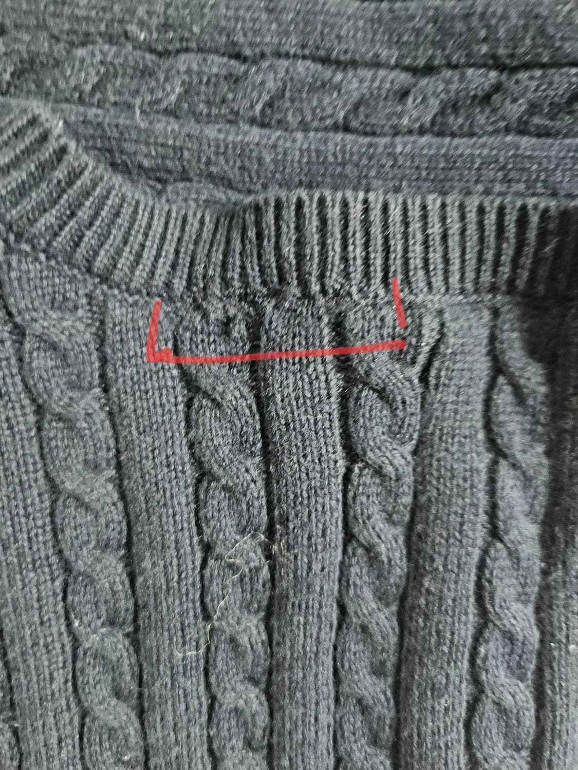 폴로 랄프로렌 네이비 케이블 가디건 L 상품이미지5