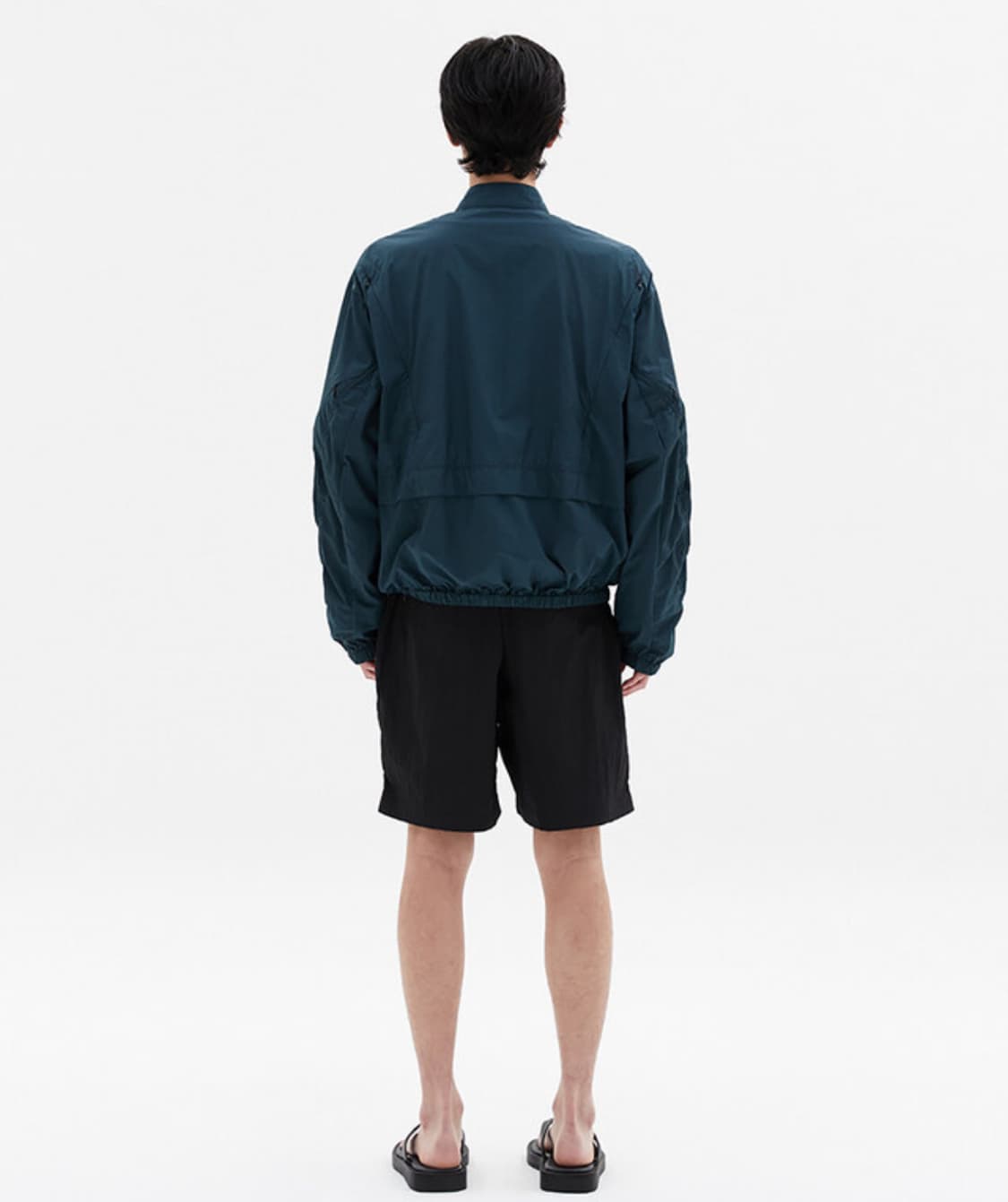 [새상품] 르마드 립스탑 메쉬 윈드브레이커 블루그린 상품이미지4