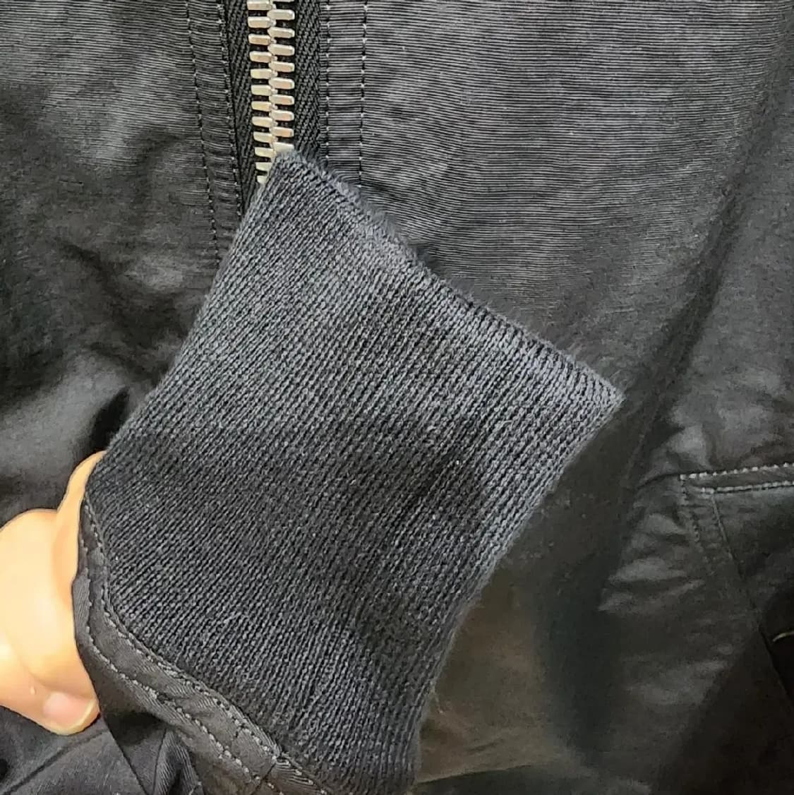 릭오웬스 블랙 봄버 자켓(롱) S 상품이미지5