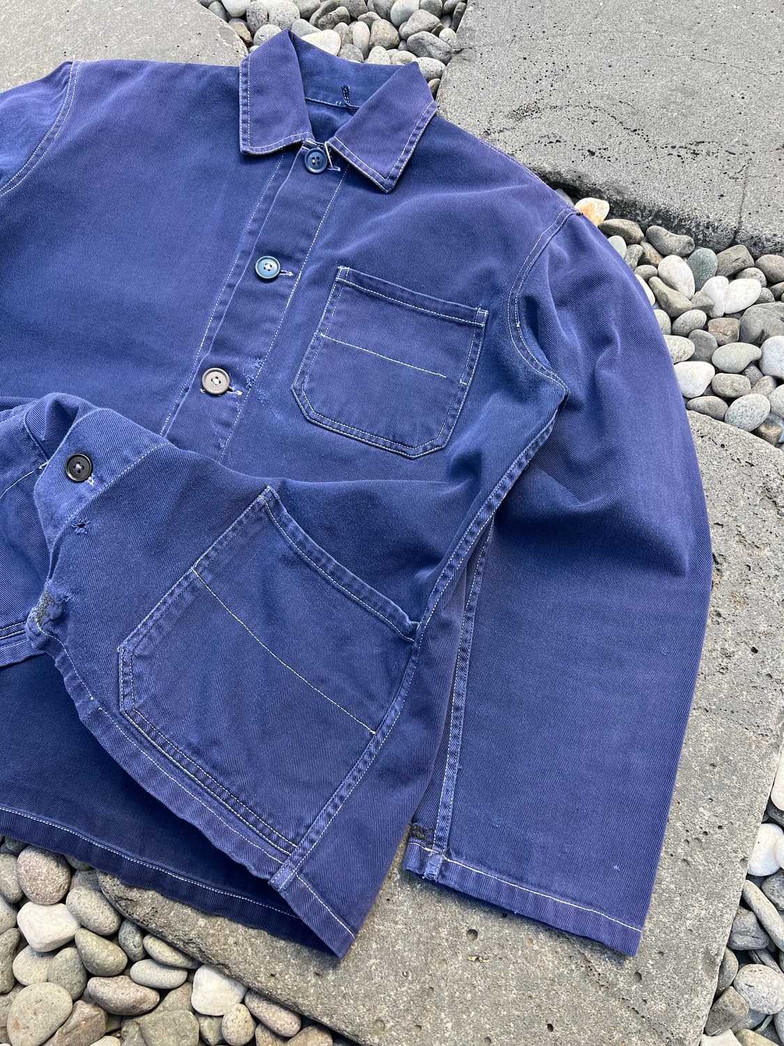 FADED PURPLE NAVY OLD VINTAGE 빈티지프렌치워크자켓 상품이미지7