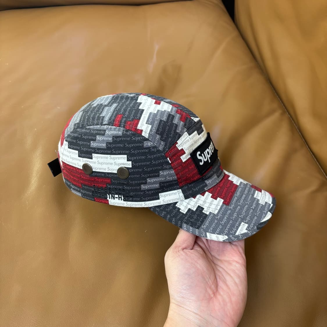 슈프림 캠프캡 모자 박스로고 21SS 밀리터리 카모 상품이미지3