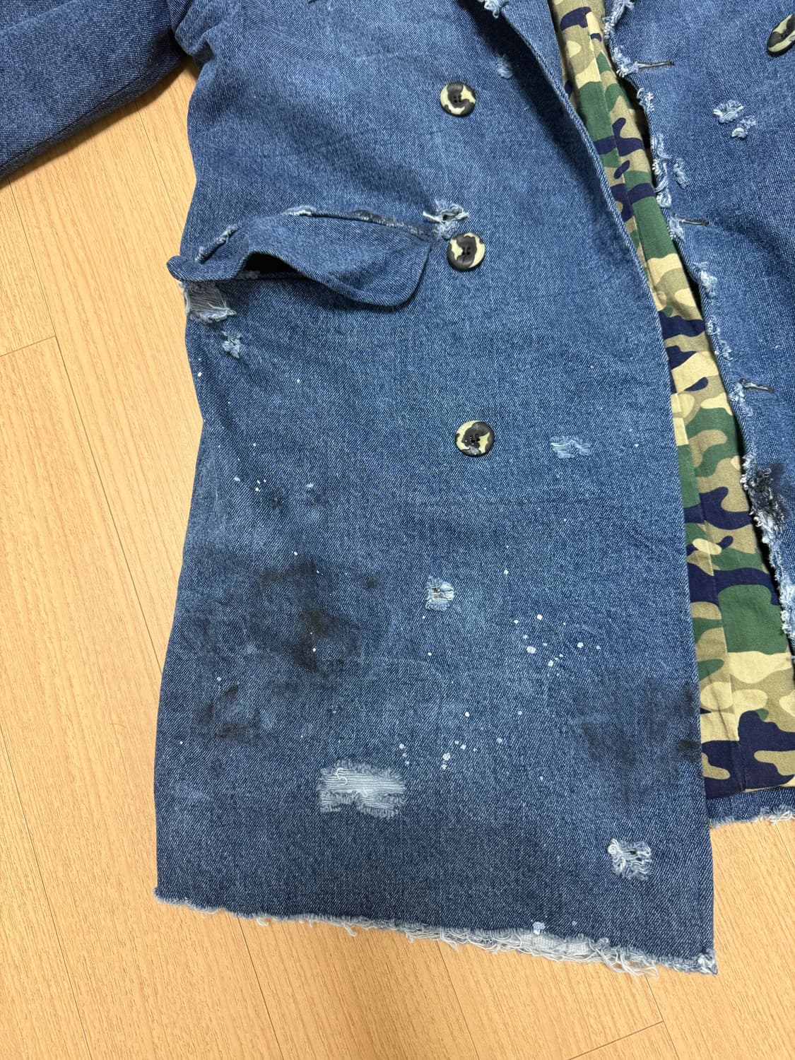 빈티지 데님 코트 상품이미지6