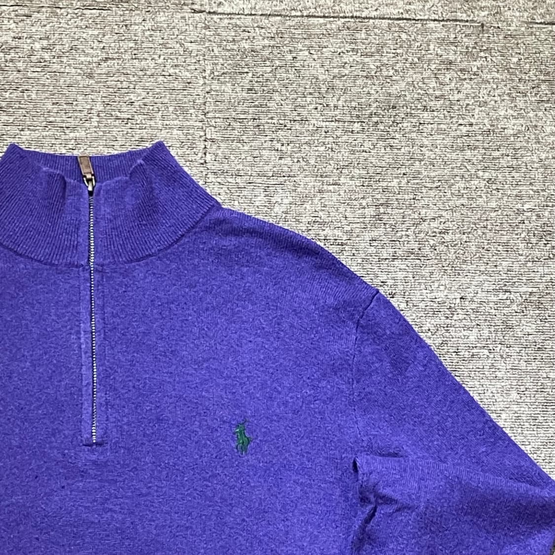 (XL) POLO 폴로 랄프로렌 반집업 니트 상품이미지4