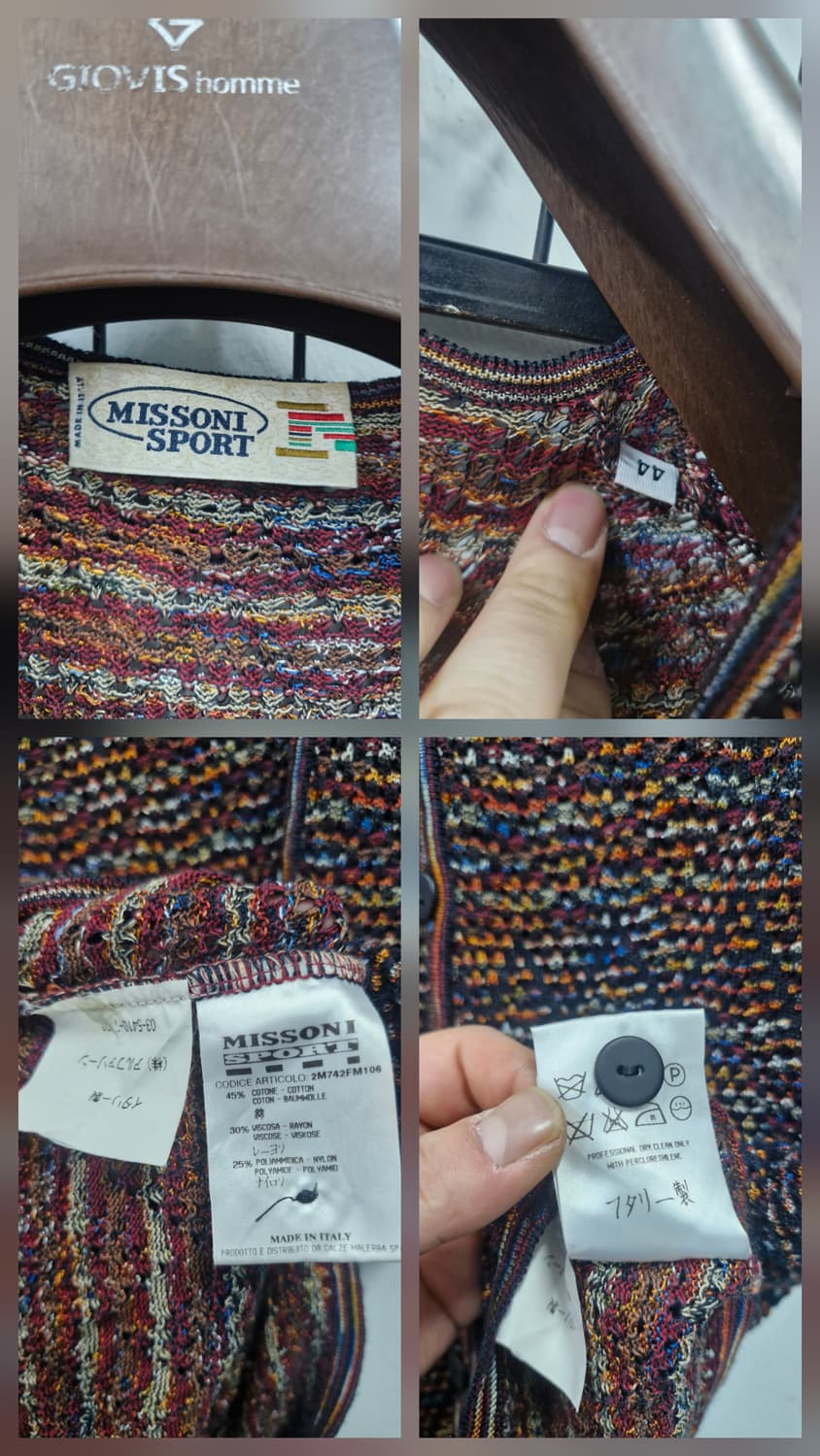 90-95M 미쏘니 스포츠 빈티지 니트 베스트. 상품이미지8